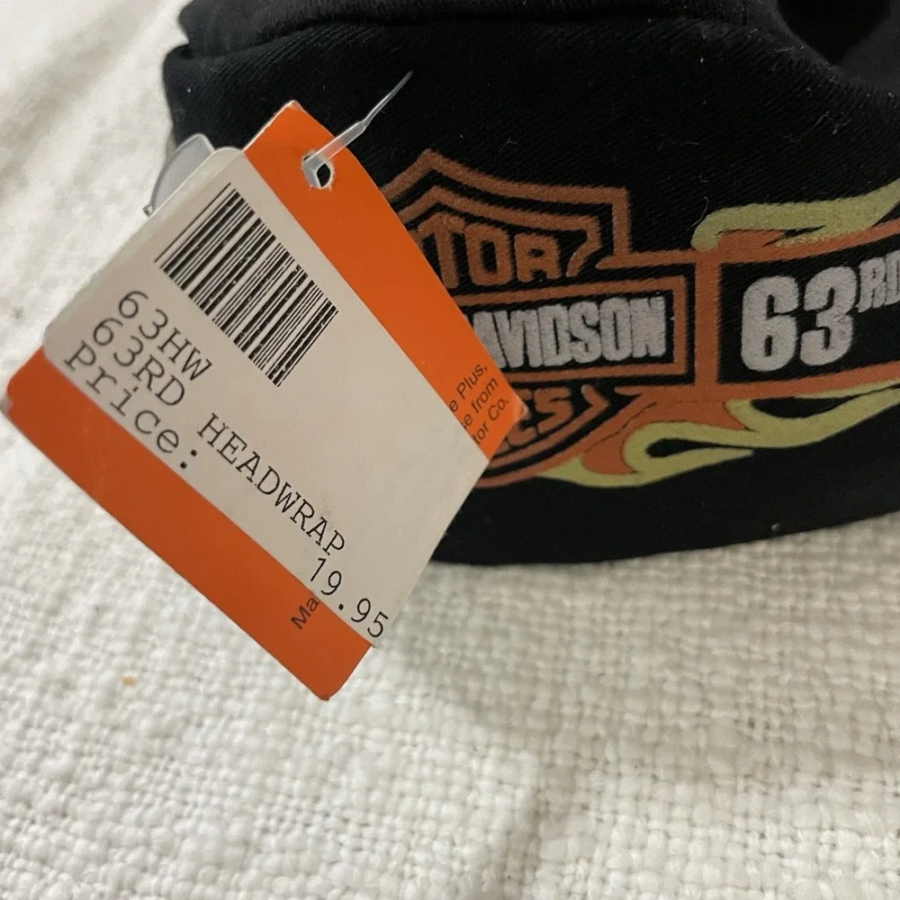HARLEY DAVIDSON LOGO PRINT Bandanna Men's Sturgis Tie Back South Dakota 2003 NEW